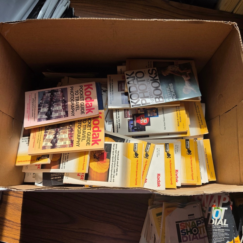 Vintage Kodak Photography Book Lot Approx 100 Pocket Guides Manuals Pamphlets